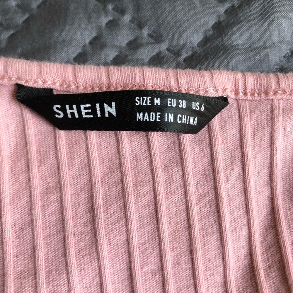 SHEIN Ribbed Racerback Bodysuit - Picture 4 of 4